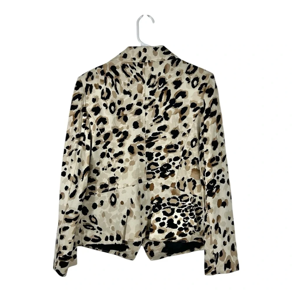 NWT Chico’s Animal Print Moto Jacket‎